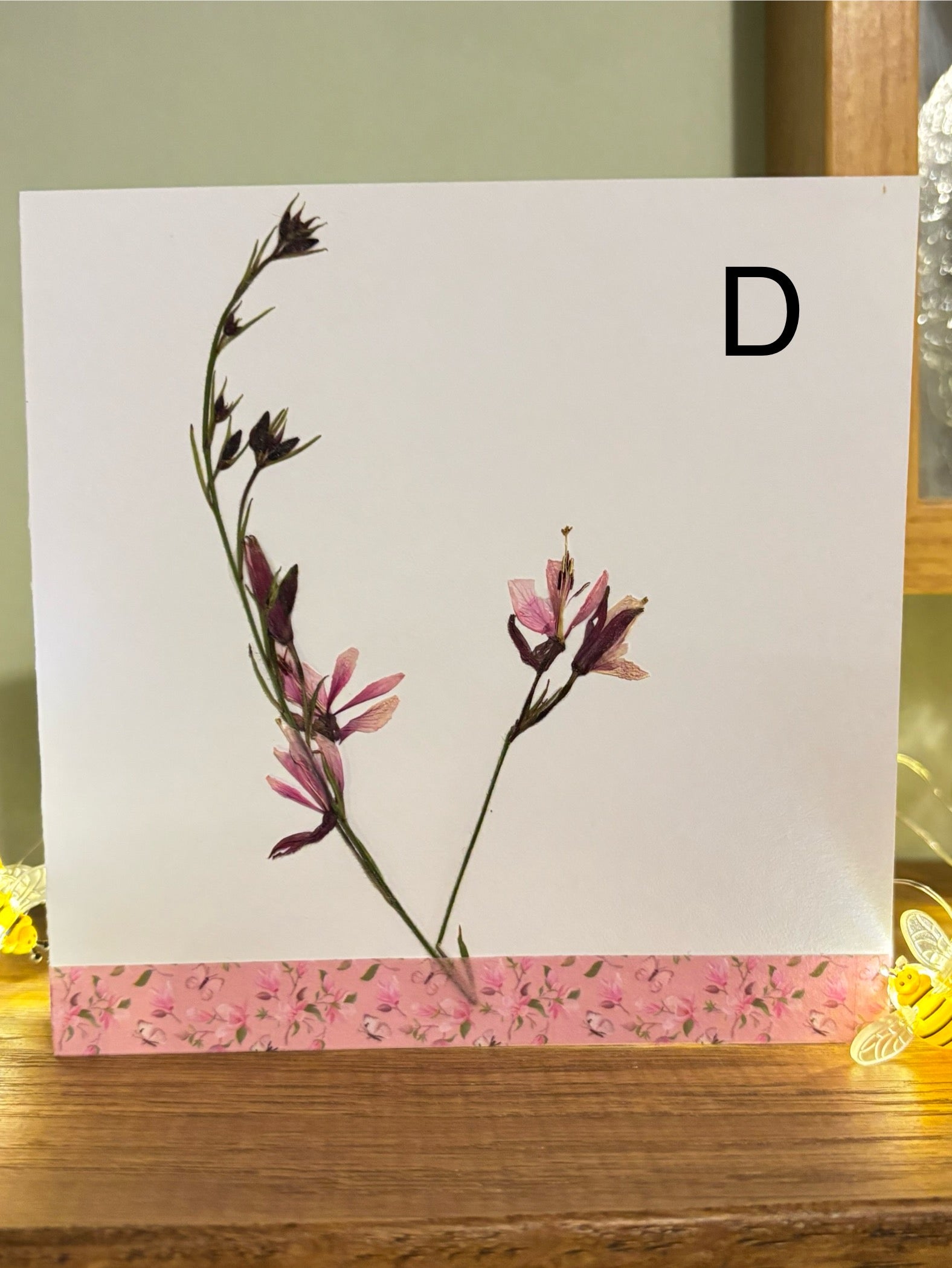 The Pressed Flower Card