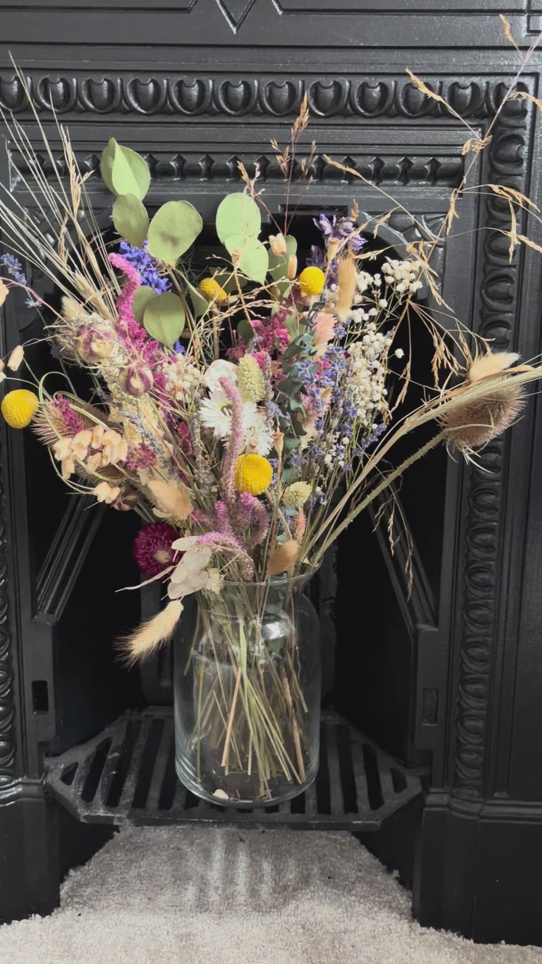 The Wild Meadow Dried Flower Arrangement (with vase)